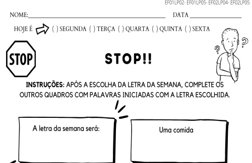 Stop língua portuguesa